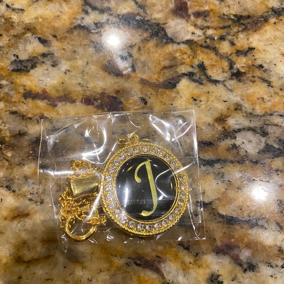Monogram Gold/Blinged Pacifier “J” - Picture 2 of 3